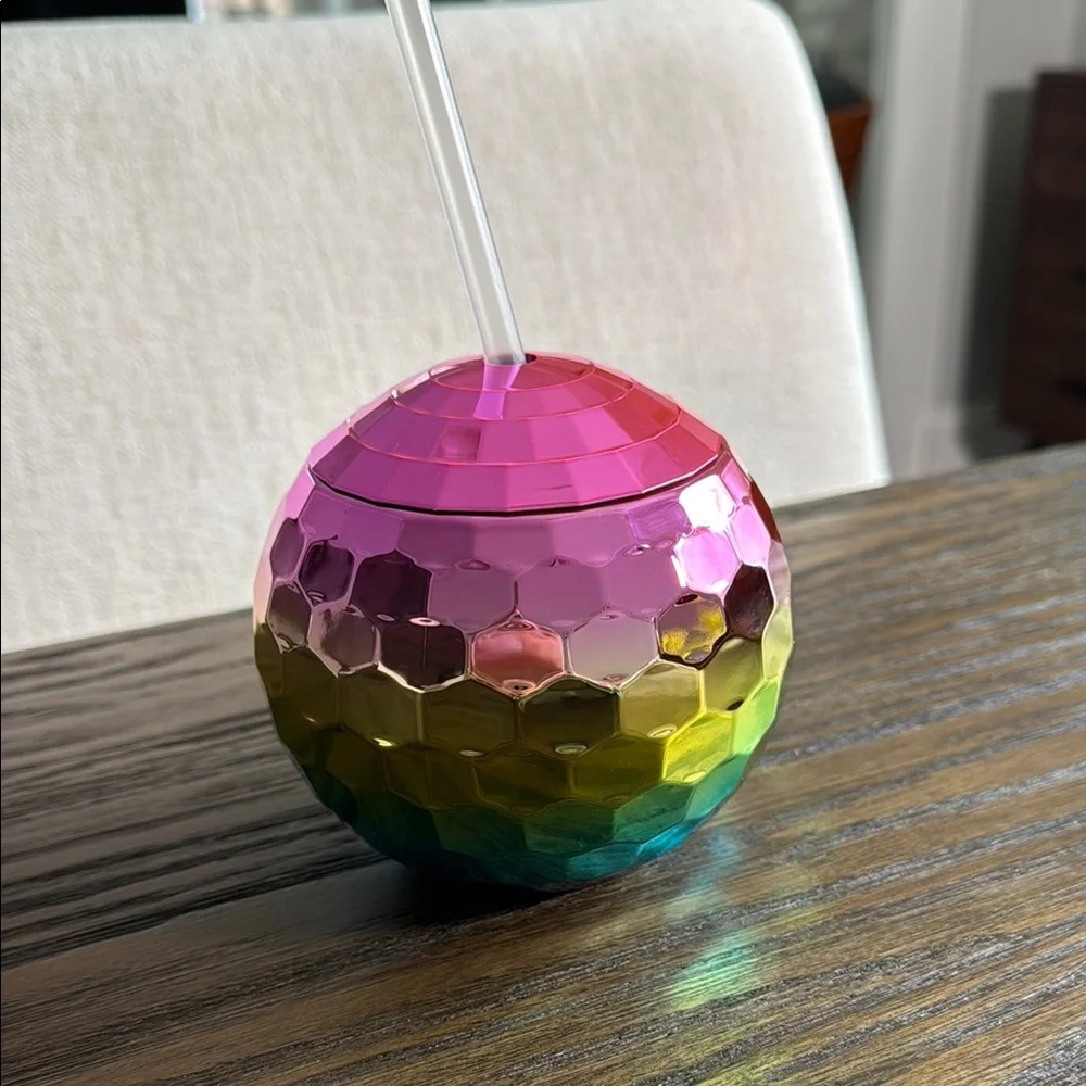 Colorful Disco Ball Party Cups (4-pack)
